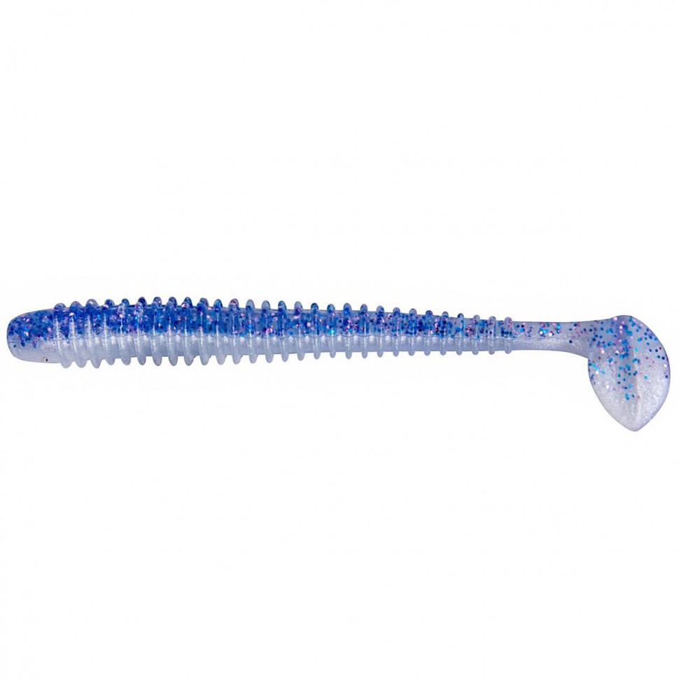 Виброхвост Helios Liny Catcher 2,35"/6 см, цвет Blue Pearl 12 шт HS-5-049 , 